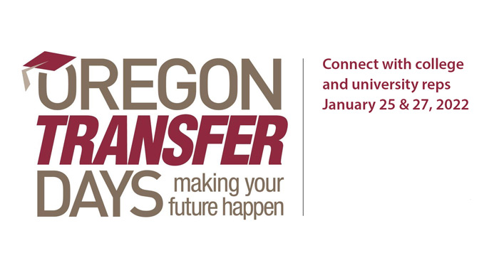 Oregon Transfer Days - January 25 and 27 - Online